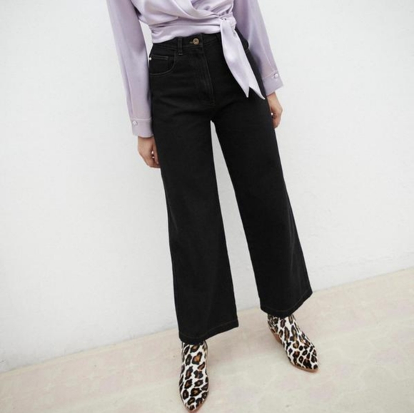 Nanushka Marfa high rise wide leg jean - Picture 2 of 6